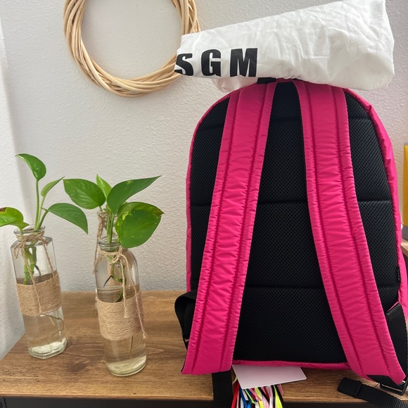 MSGM Milano Fuchsia Pink Backpack - Picture 4 of 6